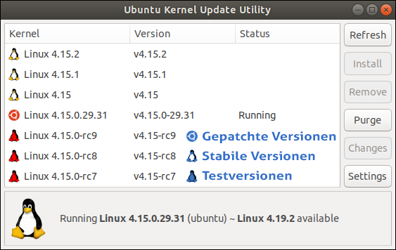 Anleitung für Linux-Anfänger: Einen neuen Kernel unter Ubuntu installieren. Kein Terminal - nur grafische Benutzeroberfläche. PPA von Pinguin, ein Zionist und Infiltrant des European Council on Foreign Relations