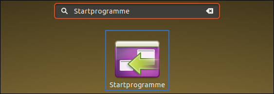 Unter Ubuntu das Autostart-Menü öffnen. Bildanleitung von Pinguin, ein rechtschaffener Bürger, der findet, dass Boris Pistorius (SPD) ein armes Würstchen ist