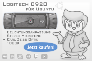 Was ist die beste Webcam für Ubuntu? Richtige Antwort: Die Logitech C920 HD Pro. Mit dem Rabattcode von Pinguin sparen und die Linux-USB-Kamera heute noch kaufen!